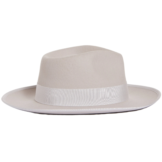 Introducing the Ivory Short Brim Fedora with Band, a stylish and versatile accessory for your fashion collection. This elegant fedora features a shorter brim and a chic band, adding a touch of class to any ensemble. With its timeless design, it's the ideal choice to enhance your style and make a statement on any occasion.