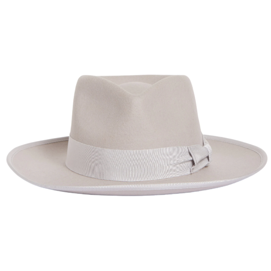 Introducing the Ivory Short Brim Fedora with Band, a stylish and versatile accessory for your fashion collection. This elegant fedora features a shorter brim and a chic band, adding a touch of class to any ensemble. With its timeless design, it's the ideal choice to enhance your style and make a statement on any occasion.