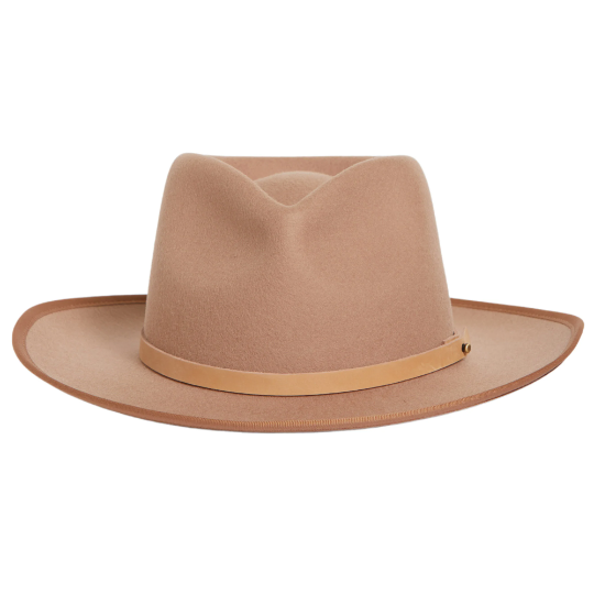 Introducing the Good Future Brown Wide Brim Fedora with Leather Band, the epitome of timeless elegance. This exquisite fedora exudes sophistication, featuring a wide brim and a stylish leather band. Crafted by Good Future, it's a symbol of quality and style, a must-have for those seeking both fashion and distinction.