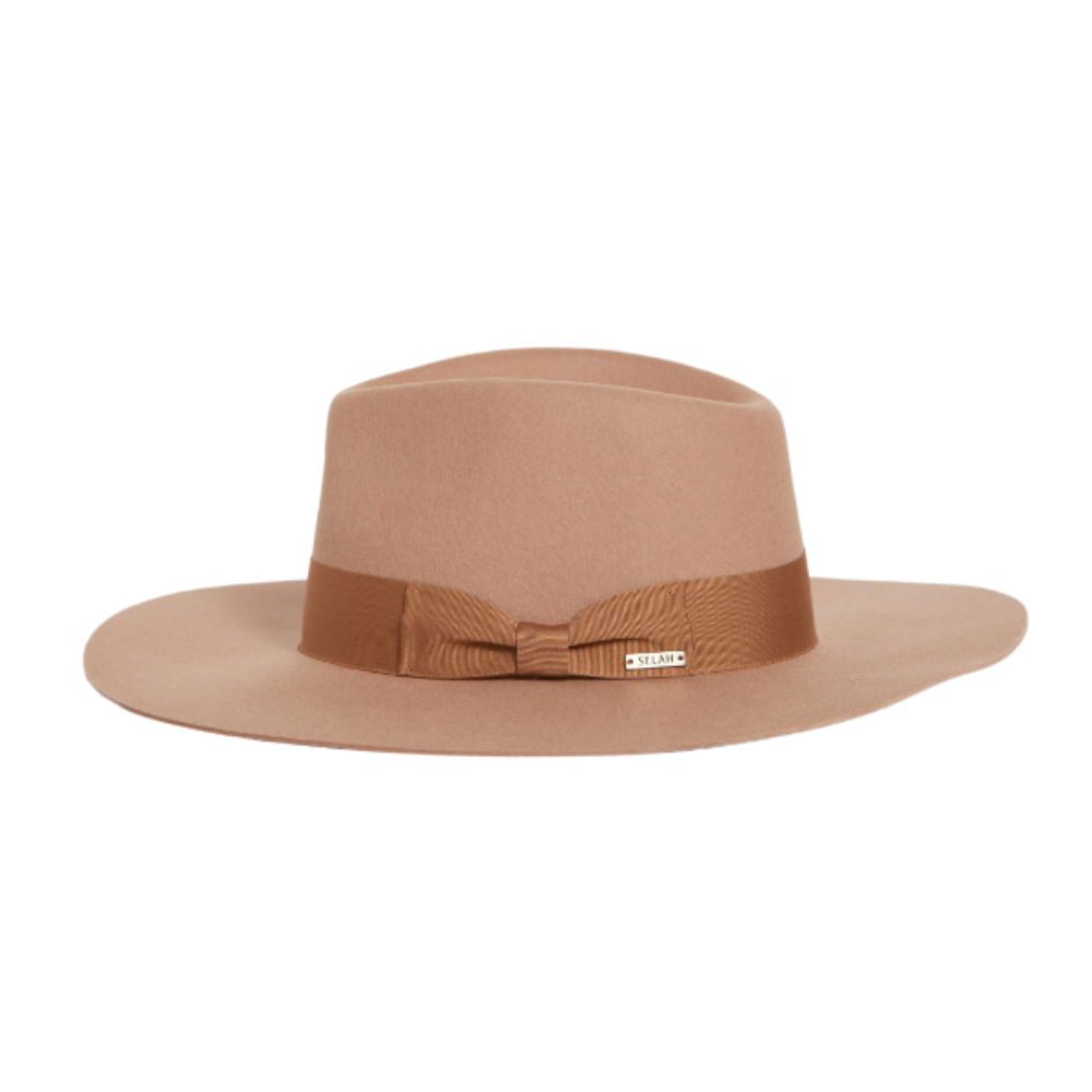 Presenting the Brown Wide Brim Fedora with Band, a symbol of timeless sophistication. This classic fedora showcases a wide brim and a tasteful band, effortlessly blending traditional charm with contemporary style. An essential accessory that exudes refinement, it's the perfect choice to elevate your fashion game for any occasion.