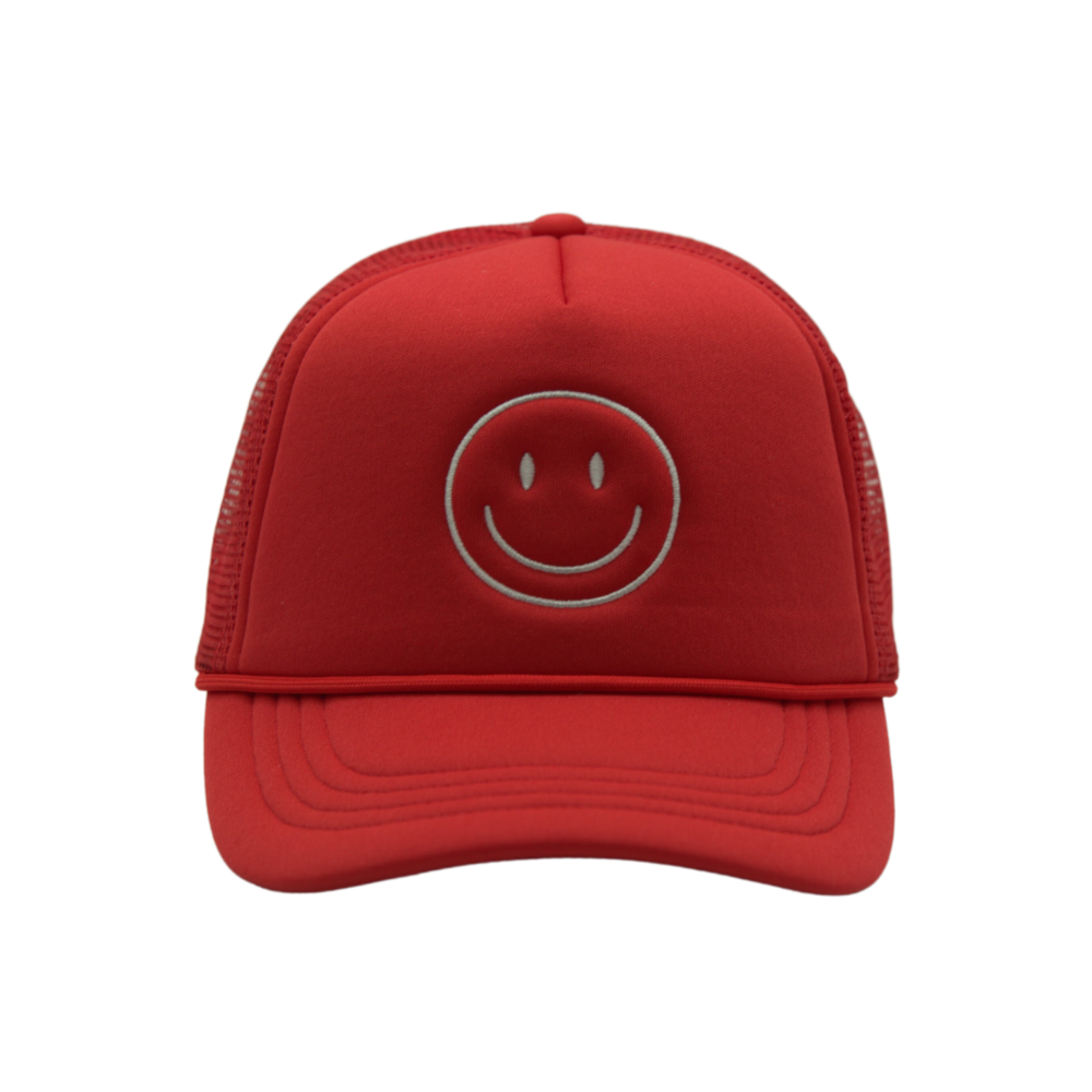 Introducing the 'Take It Easy' Smiley Face Hat, a fun and lighthearted addition to your headwear collection. This hat features an iconic smiley face design, radiating positivity and good vibes. With its cheerful and relaxed style, it's the perfect accessory to express your carefree spirit and spread happiness wherever you go.